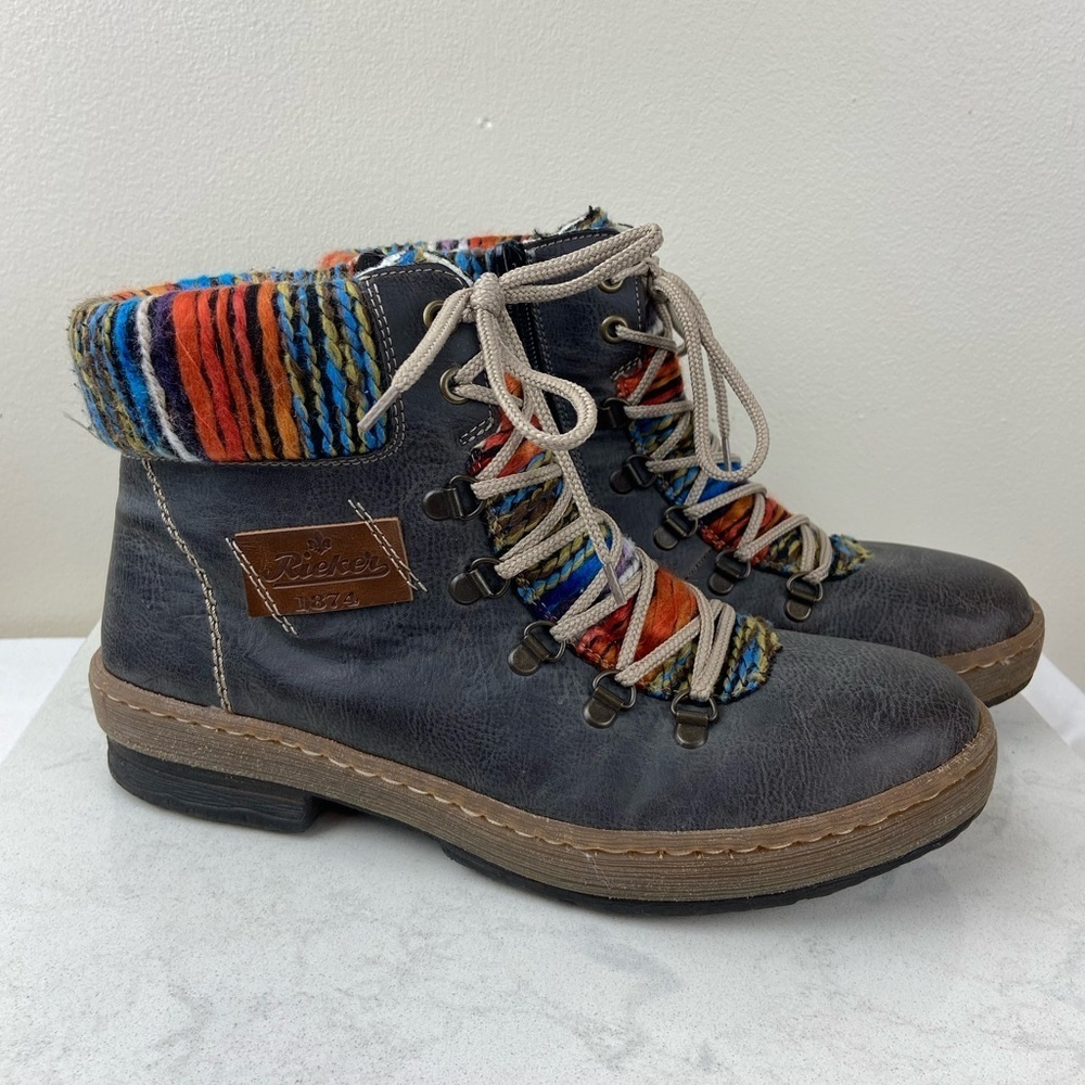 Rieker Felicitas Woven Bohemian Boots